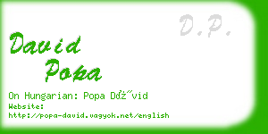 david popa business card